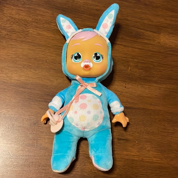 Easter Cry Babies Tiny Cuddles Bunny Brookes Doll, Easter toy NWOT - Picture 4 of 13